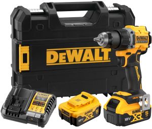 Аккумуляторная дрель-шуруповерт DEWALT DCD794P2T, 18 В, 1650 об/мин, с 2 АКБ 5 Ач и ЗУ, в кейсе TSTAK (DCD794P2T-QW)