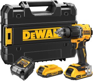 Аккумуляторная ударная дрель-шуруповерт DEWALT DCD799D2T, 18 В, 1650 об/мин, 28050 уд/мин, с 2 АКБ 2 Ач и ЗУ, в кейсе TSTAK