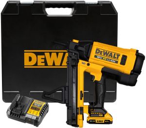 Аккумуляторный гвоздезабивной пистолет DEWALT DGN845D1, 18 В, 100 Дж, с АКБ 2 Ач и ЗУ, в кейсе (DGN845D1-QW)
