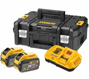 Набор DEWALT: 2 АКБ DCB548, Li-Ion, 18/54 В, 12/4 Ач и быстрое зарядное устройство DCB118, 18/54 В, 8 А, в кейсе TSTAK, DCB118Y2T