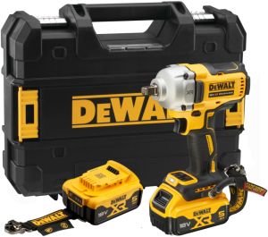 Аккумуляторный гайковерт DEWALT DCF891P2LRT, 18 В, 1084 Нм, 3250 уд/мин, с 2 АКБ 5 Ач без ЗУ, в кейсе TSTAK (DCF891P2LRT-XJ)