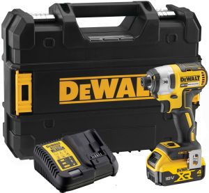 Аккумуляторный шуруповерт DEWALT DCF887M1, 18 В, 205 Нм, 3800 уд/мин, с АКБ 4 Ач и ЗУ, в кейсе TSTAK