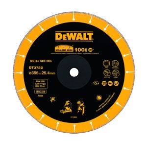 Алмазный круг по металлу DEWALT DT3752, 355 x 25.4 x 1.6, h=3