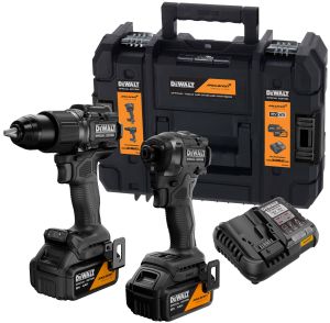 Аккумуляторный набор DEWALT McLaren Limited Edition DCK2222MM2T: дрель-шуруповерт + шуруповерт, с 2 АКБ 4 Ач и ЗУ, в кейсе TSTAK