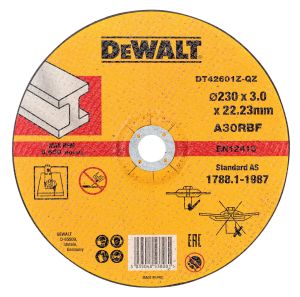 Круг отрезной по металлу DEWALT DT42601Z, INDUSTRIAL, (230 x 22.2 x 3.0 мм)