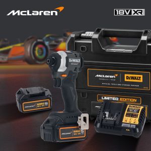 Шуруповерт DEWALT McLaren Limited Edition DCF85MP2T, 18 В, 205 Нм, 3800 уд/мин, с 2 АКБ 5 Ач и ЗУ, в кейсе TSTAK (DCF85MP2T-QW)
