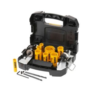 Набор коронок по мультиматериалу и пилотных сверл DEWALT DT90356, 16 - 51 мм, 13 шт. (DT90356-QZ)