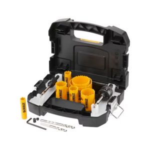 Набор коронок по мультиматериалу и пилотных сверл DEWALT DT90351, 16 - 64 мм, 11 шт. (DT90351-QZ)