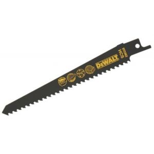 Полотно DEWALT DT2362, по дереву для сабельных пил из высокоуглеродистой стали, HCS, 152 x 4.2 мм, S611D, 5 шт.
