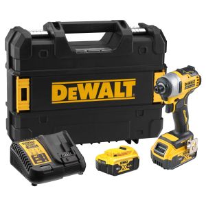 Аккумуляторный шуруповерт DEWALT DCF809M2T, 18 В, 190 Нм, 3200 уд/мин, с 2 АКБ 4 Ач и ЗУ, в кейсе TSTAK