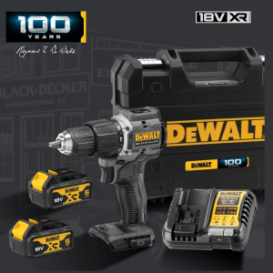 Ударная дрель-шуруповерт DEWALT DCD100P2T, 18 В, 1650 об/мин, 28050 уд/мин, с 2 АКБ 5 Ач и ЗУ, в кейсе TSTAK (DCD100P2T-QW)