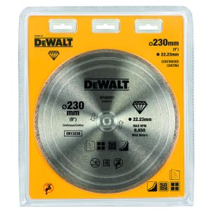 Алмазный круг сплошной по керамике DEWALT DT40207, 230 x 22.2