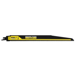 Полотно DEWALT DT20438, для сабельных пил по дереву, карбидные зубья 6TPI 305 мм