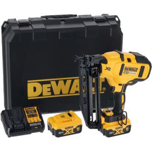 Аккумуляторный шпилькозабивной пистолет DEWALT DCN660P2, 18 В, 48 Дж, c 2 АКБ 5 Ач, ЗУ, в кейсе
