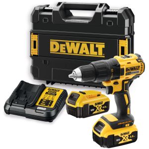 Аккумуляторная дрель-шуруповерт DEWALT DCD777M2T, 18 В, 1750 об/мин, с 2 АКБ 4 Ач и ЗУ, в кейсе TSTAK (DCD777M2T-QW)