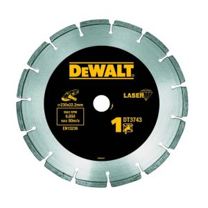 Алмазный круг сегментный универсальный DEWALT DT3743, 230 x 22.2 мм, h=8.5