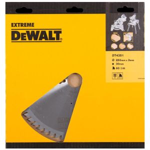 Пильный диск DEWALT EXTREME WORKSHOP DT4351, 250/30 мм.