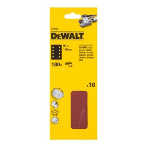 Шлифлисты перфорированные DEWALT DT8623, 93 x 190 мм, 180G, 10 шт.