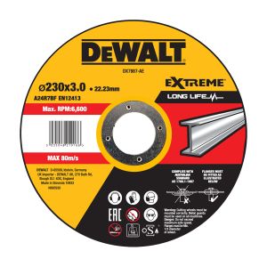 Диск шлифовальный по металлу DEWALT DX7987, по металлу, 230х22.23х3 мм (DX7987-AE)
