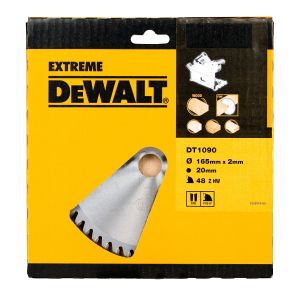 Диск пильный по дереву DEWALT DT1090, 165х20х1.6 мм (DT1090-QZ)