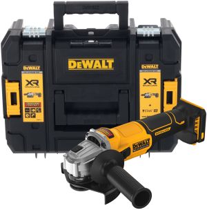 Аккумуляторная угловая шлифмашина DEWALT DCG407NT, 18 В, 125 мм, 9000 об/мин, без АКБ и ЗУ, в кейсе TSTAK (DCG407NT-XJ)