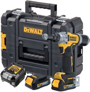 Аккумуляторный заклепочный пистолет DEWALT DCF414NT, 18 В, с 2 АКБ 1.7 Ач и ЗУ, в кейсе TSTAK (DCF414E2GT-QW)