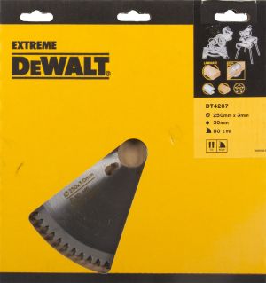 Пильный диск DEWALT EXTREME WORKSHOP DT4287, 250/30 мм.
