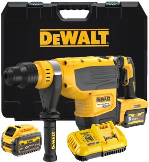 Аккумуляторный перфоратор DEWALT DCH735X2, 54 В, 13.3 Дж, 2705 уд/мин, с 2 АКБ 3 Ач и ЗУ, в кейсе (DCH735X2-QW)