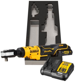 Аккумуляторный угловой гайковерт DEWALT DCF503L1G, 12 В, 81.3 Нм, 250 об/мин, с АКБ 3 Ач и ЗУ, в чехле (DCF503L1G-QW)