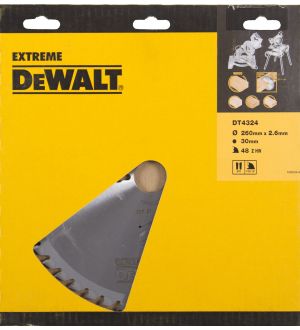 Пильный диск DEWALT EXTREME WORKSHOP DT4324, 260/30 мм.