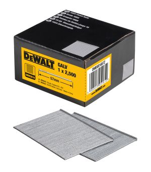 Гвозди DEWALT DNBSB1657Z, для нейлера, оцинкованные, 16GA, 57x1.6 мм, 2500 шт.