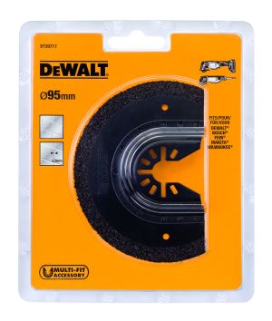 Насадка для мультитул сегментированный круг карбидная крошка DEWALT DT20717, 25 x 95 x 3 мм, по межплиточным швам