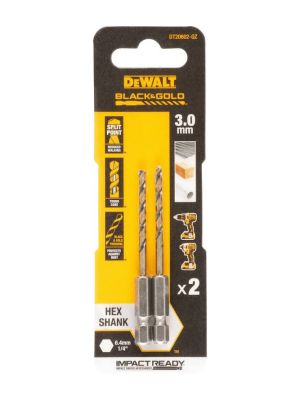 Набор сверл по металлу DEWALT DT20602, 3 мм, 2 шт. (DT20602-QZ)
