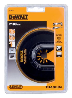 Сегментированный пильный диск DEWALT DT20711, Ti, 23 x 100 мм, для мультитул