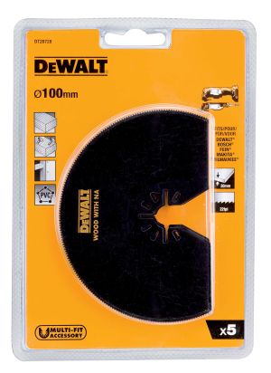 Сегментный пильный диск DEWALT DT20728, биметаллический 10 мм, 5 шт. для DT20708