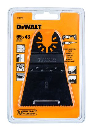 Погружное пильное полотно по дереву для многофункционального инструмента DEWALT DT20705, 43 x 65 мм