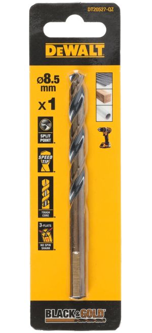 Сверло по металлу DEWALT DT20527, 8.5x75x117 мм, 1 шт. (DT20527-QZ)