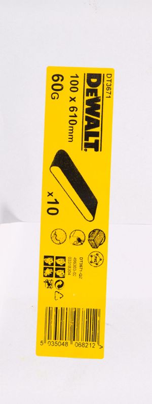Шлифленты DEWALT DT3671, 100 x 610 мм, 60G, 10 шт.