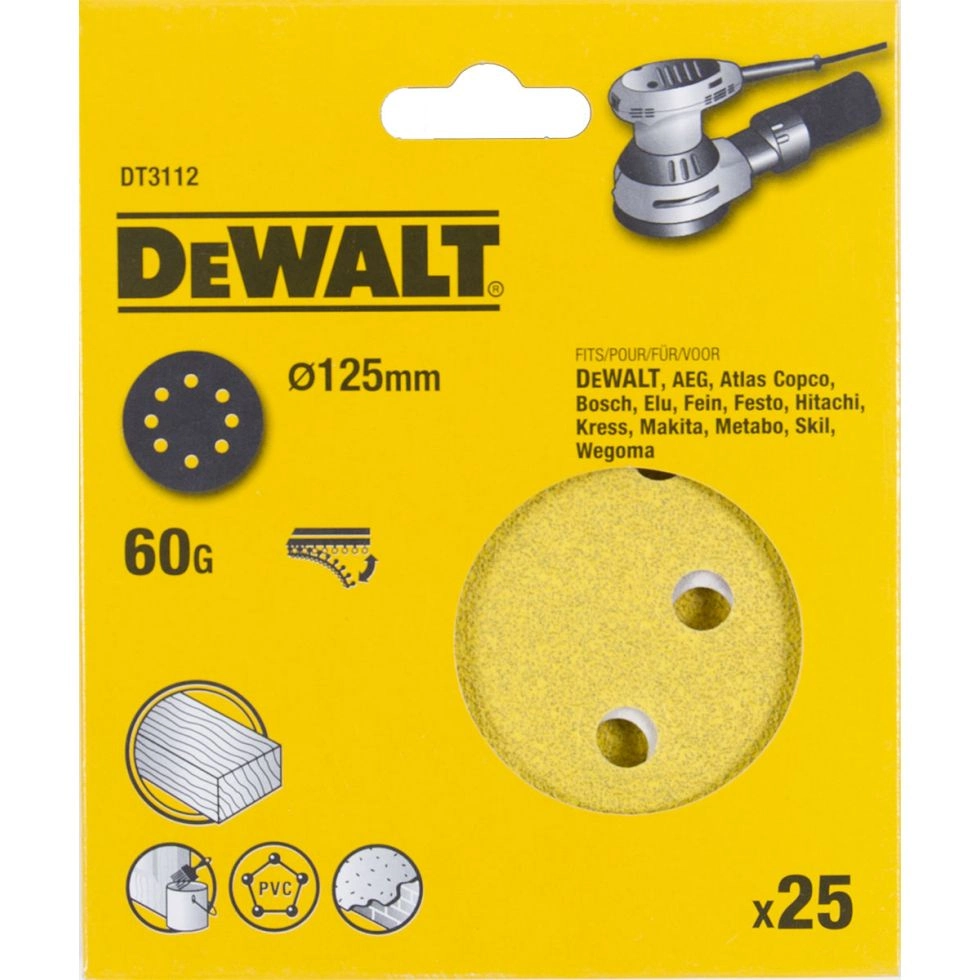 DEWALT DT3112 125 8 60G 25 3112 DeWALT