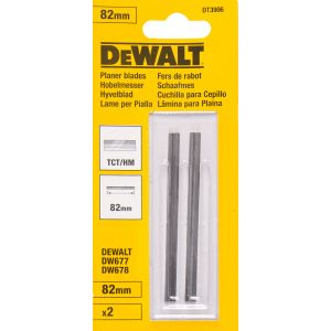 Двусторонние ножи для электрорубанков DEWALT DT3906, (TCT, 82 мм, 1 пара)