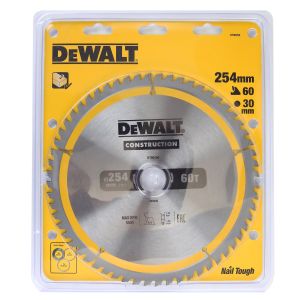 Пильный диск DEWALT DT90250, CONSTRUCTION 254/30, 60T ATB7