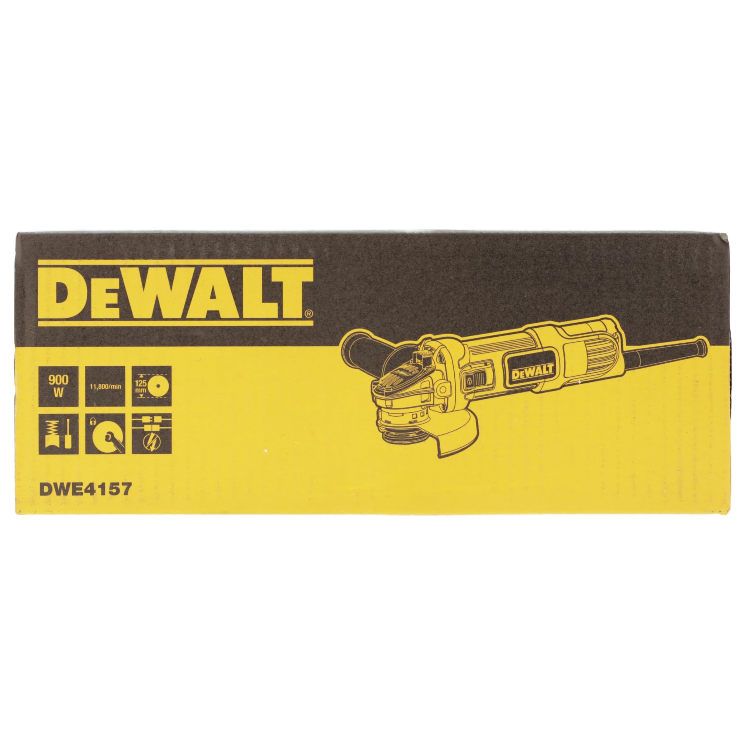 Угловая шлифмашина DEWALT DWE4157, 900 Вт, 125 мм, 11800 об/мин (DWE4157-QS)