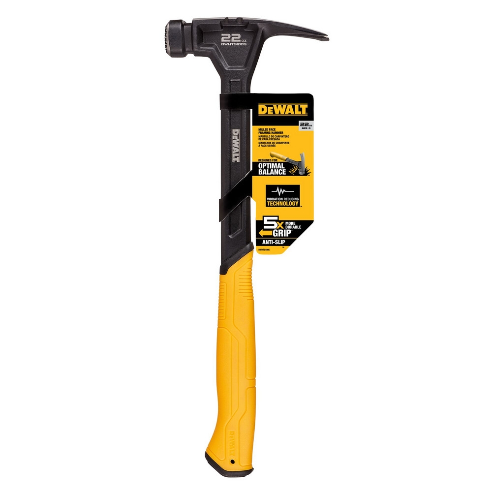 Купить DEWALT DWHT51005-0 молоток одноэлементный с прямым гвоздодёром, 624  г. Цена на ДеВОЛТ ДВХТ 51005-0 в официальном интернет-магазине DeWALT