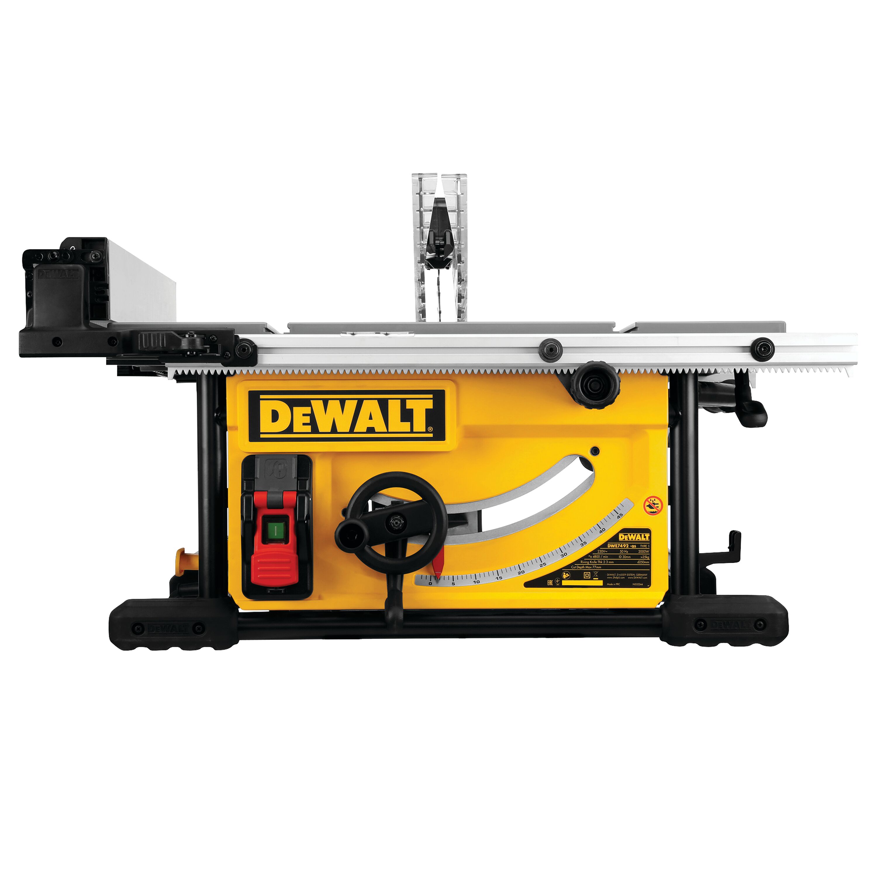 Дисковая настольная пила DEWALT DWE7492, 2000 Вт, 250 мм, 4800 об/мин (DWE7492-QS)