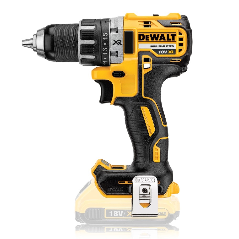 Аккумуляторная безударная бесщеточная дрель-шуруповерт DEWALT DCD791NT, 18 В без аккумулятора и ЗУ