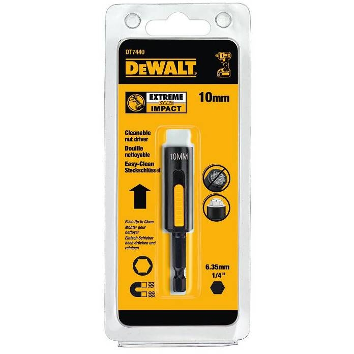 Торцевой ключ DEWALT IMPACT DT7440 10 мм магнитный Easy Clean 1380₽