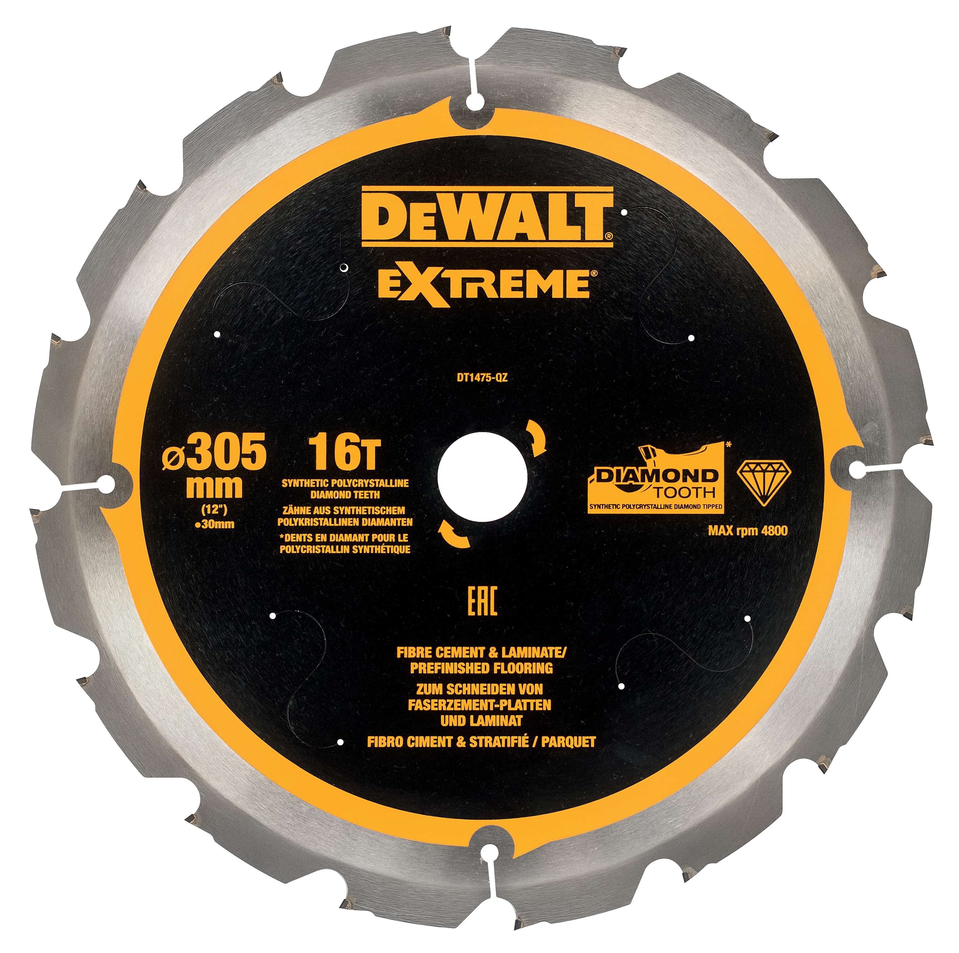 Пильный диск DEWALT DT1475-QZ 305х30х18 мм 1 шт 28130₽