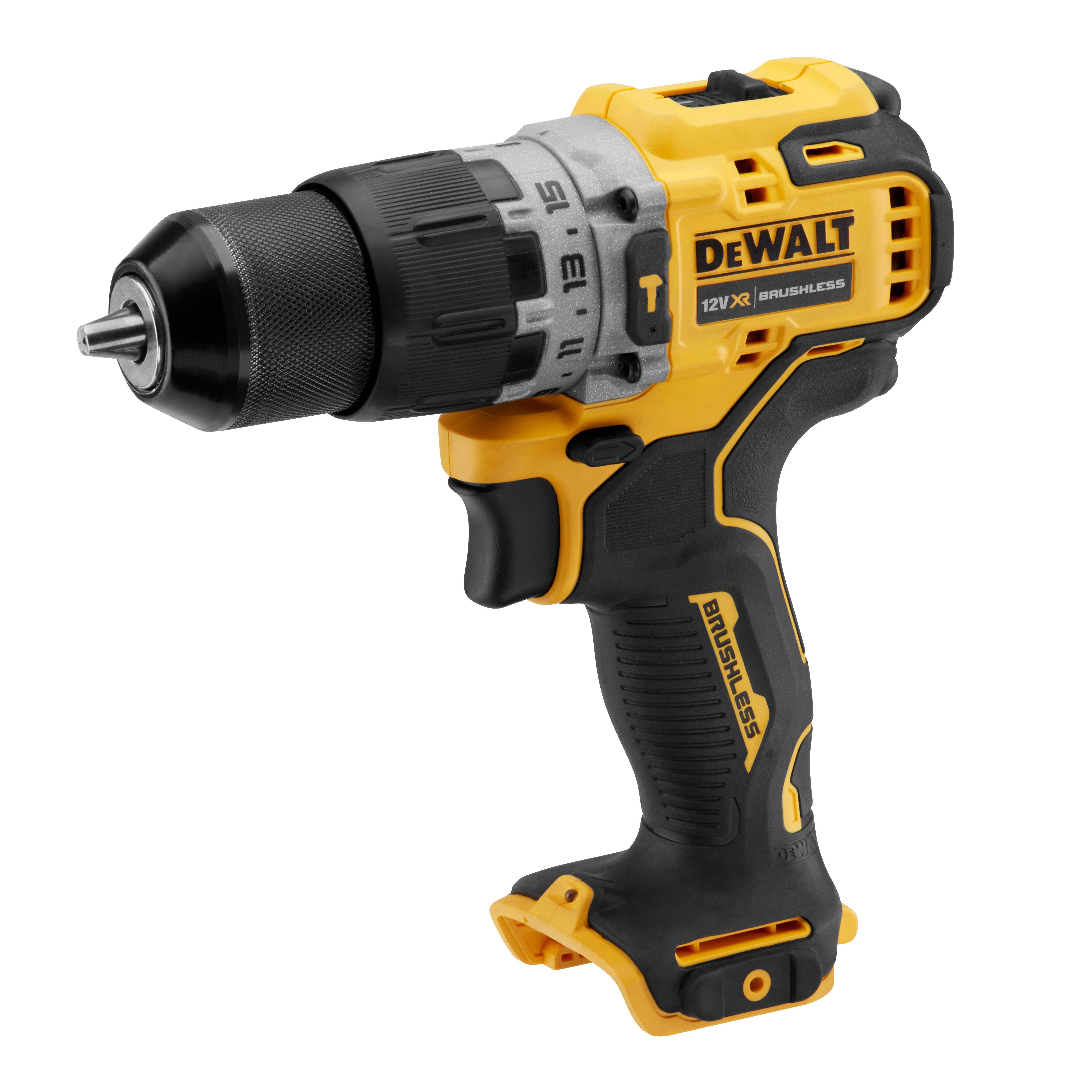 Аккумуляторная бесщеточная ударная дрель-шуруповерт DEWALT, 12 В, 1500 об/мин, 25500 уд/мин, с 2 АКБ 2 Ач и ЗУ, в кейсе TSTAK, DCD706D2