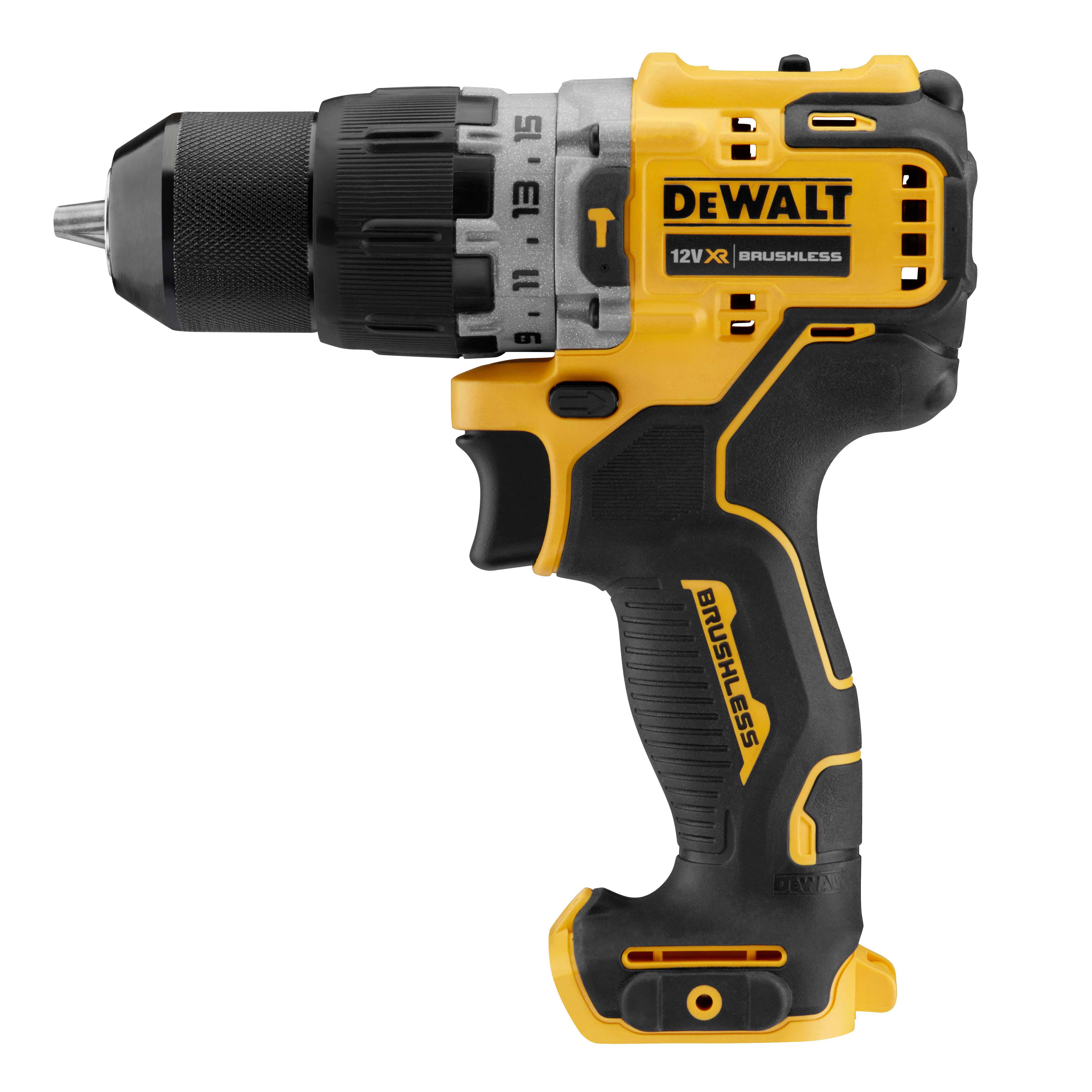 Аккумуляторная бесщеточная ударная дрель-шуруповерт DEWALT, 12 В, 1500 об/мин, 25500 уд/мин, с 2 АКБ 2 Ач и ЗУ, в кейсе TSTAK, DCD706D2