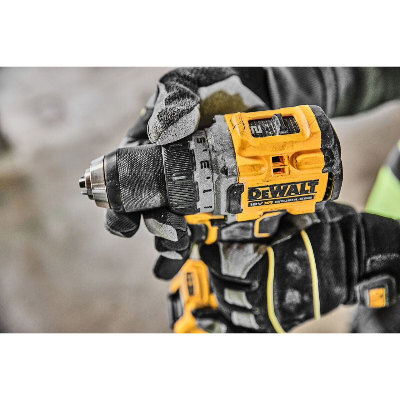 Аккумуляторная безударная бесщеточная дрель-шуруповерт DEWALT DCD800E1T, 18 В, PowerStack 1.7Ач